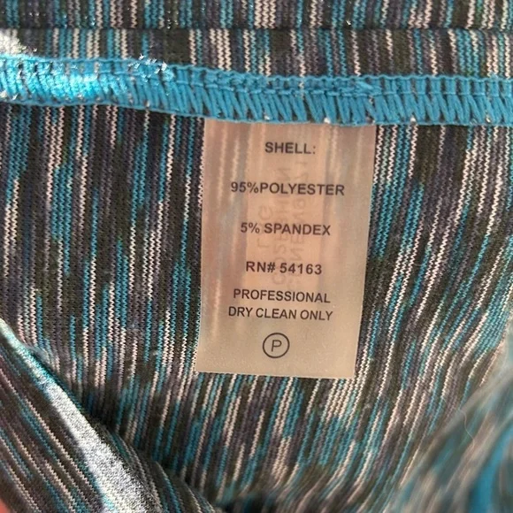 Calvin Klein Textured Teal Sleeveless Midi Dress size 14 - Picture 7 of 9